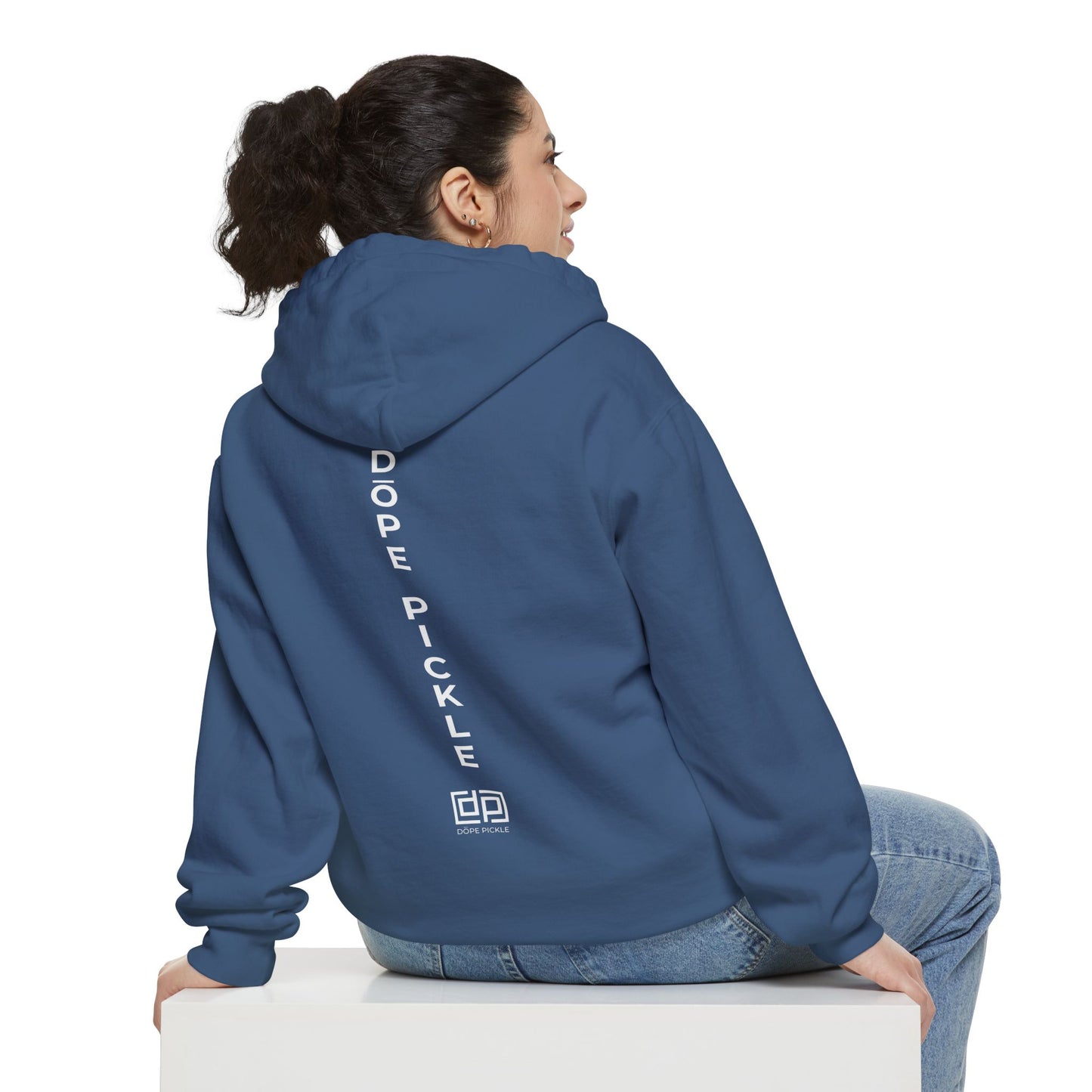 Dope Pickle Spine Unisex Garment-Dyed Hoodie