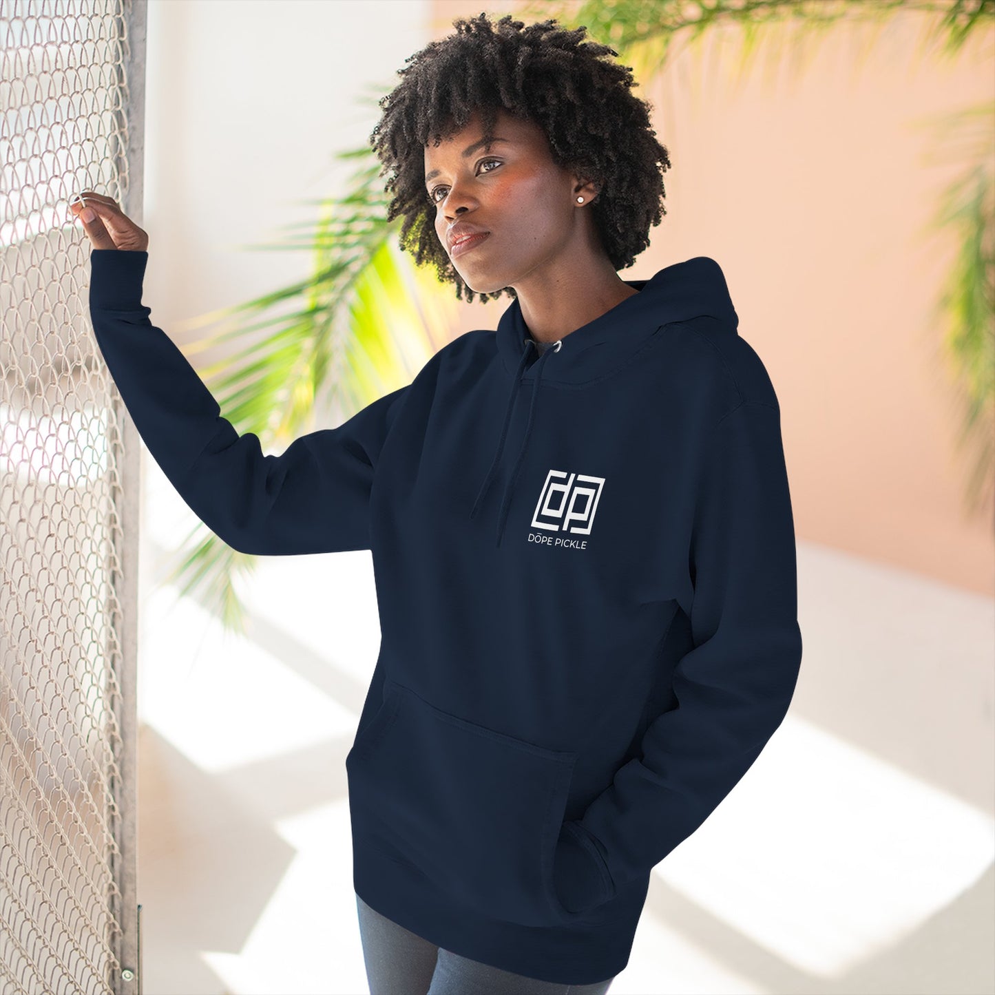 Dope Pickle Classic Logo (Black/White) Hoodie