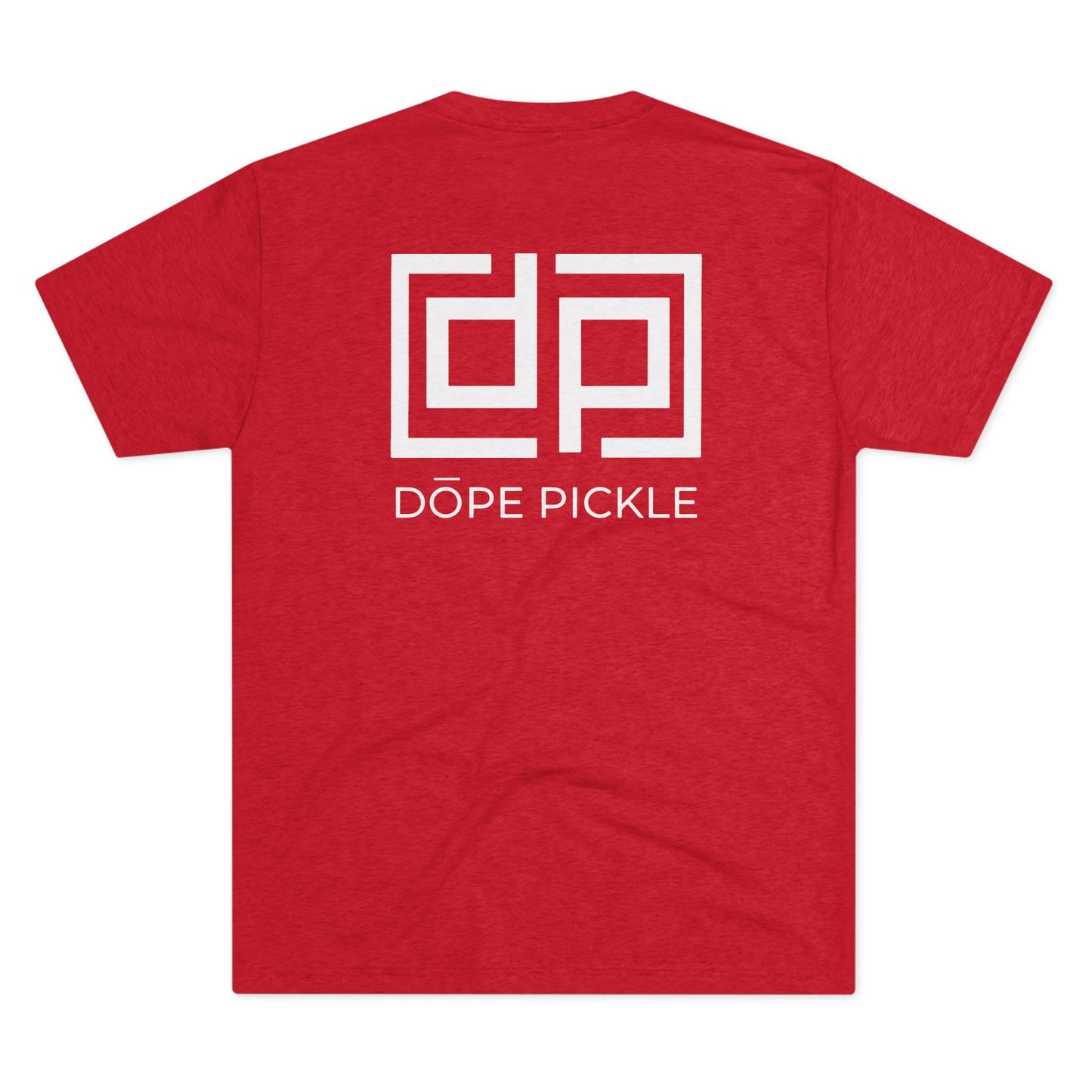 Dope Pickle Classic Logo Unisex Tri-Blend Crew Tee (White Font)