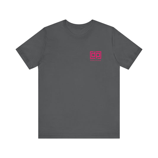 Dope Pickle Logo (Pink) Unisex Jersey Short Sleeve Tee