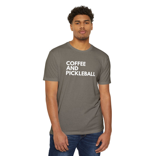 Coffee And Pickleball Unisex Jersey Short Sleeve Tee