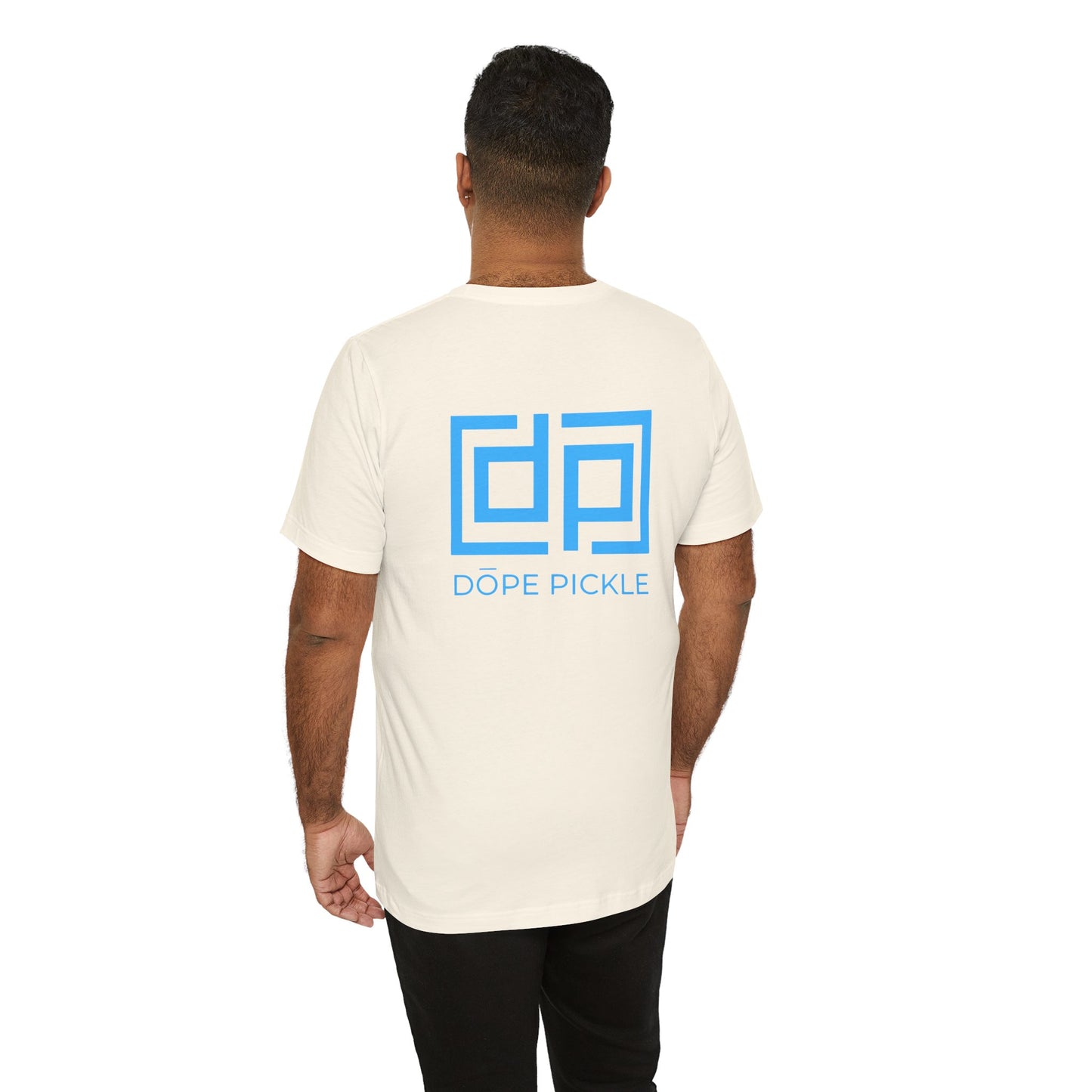 Dope Pickle Logo (Blue) Unisex Jersey Short Sleeve Tee