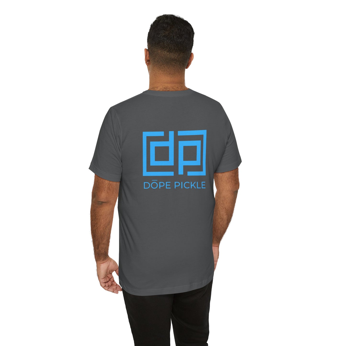 Dope Pickle Logo (Blue) Unisex Jersey Short Sleeve Tee