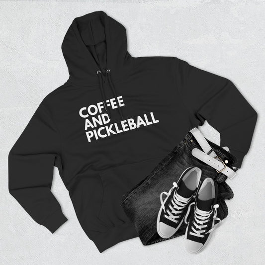 Coffee and Pickleball Hoodie