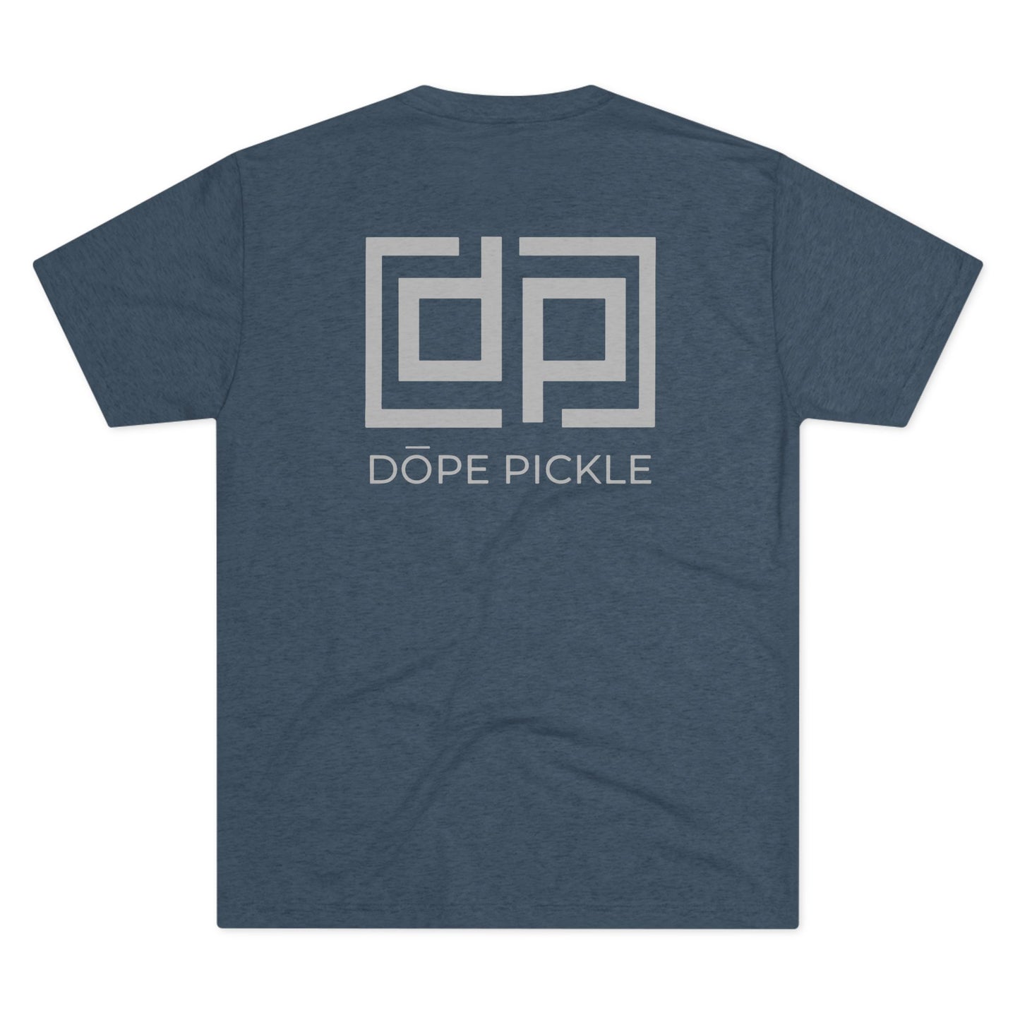 Dope Pickle Classic Logo Unisex Tri-Blend Crew Tee (Grey Font)