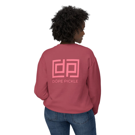 Dope Pickle Classic Logo (Colors) Unisex Lightweight Crewneck Sweatshirt