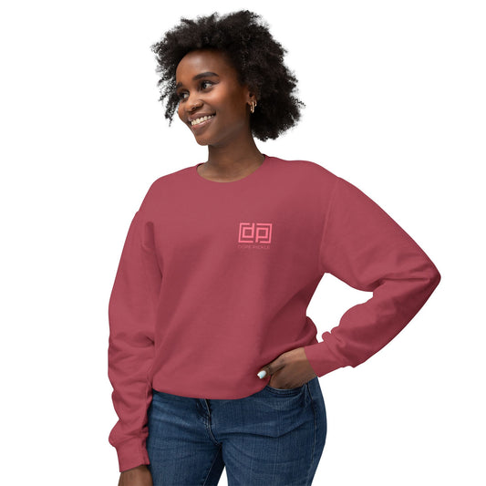 Dope Pickle Classic Logo (Colors) Unisex Lightweight Crewneck Sweatshirt