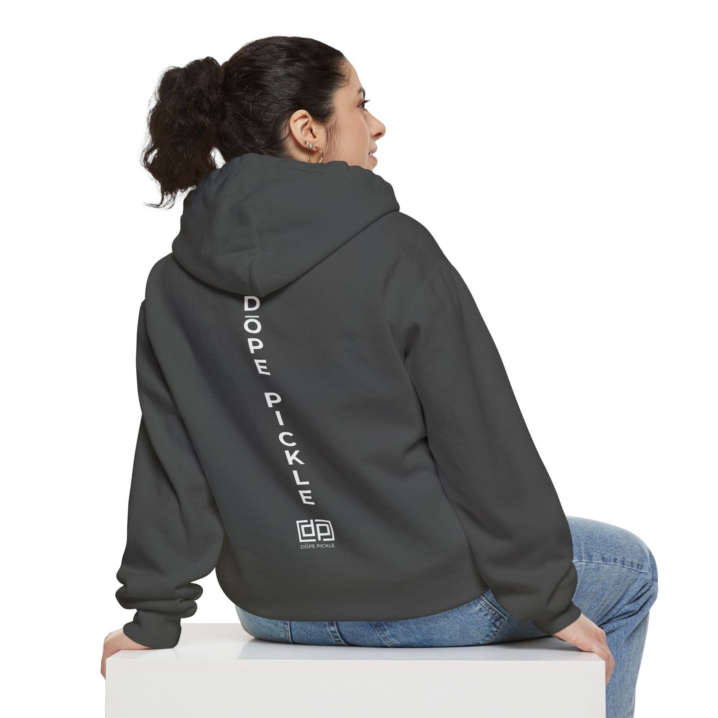 Dope Pickle Spine Unisex Garment-Dyed Hoodie