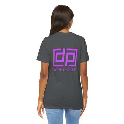 Dope Pickle Logo (Purple) Unisex Jersey Short Sleeve Tee