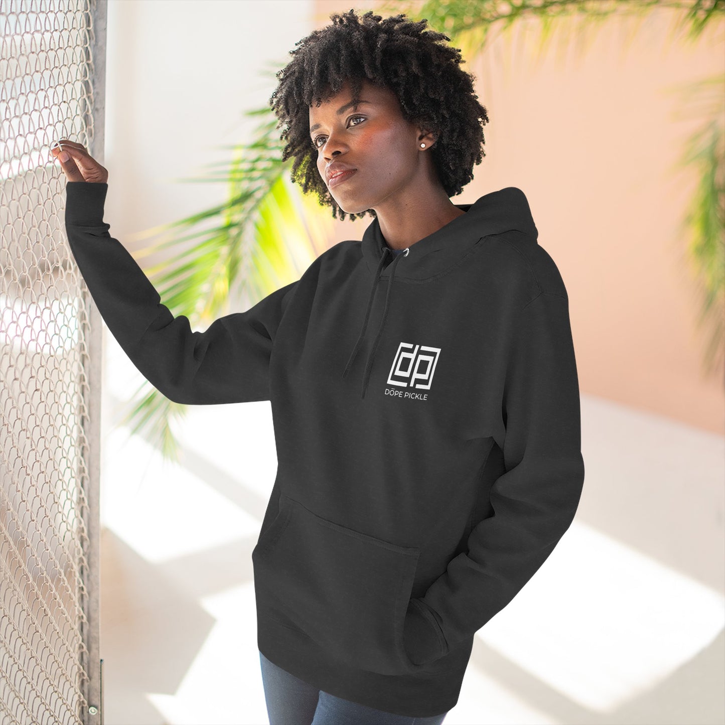Dope Pickle Classic Logo (Black/White) Hoodie