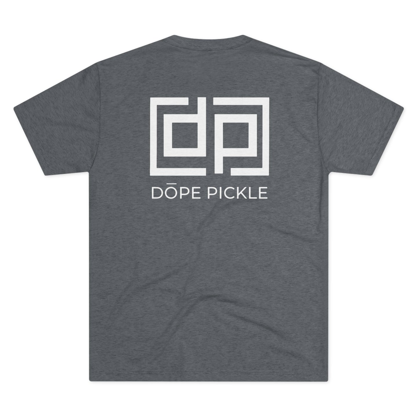 Dope Pickle Classic Logo Unisex Tri-Blend Crew Tee (White Font)