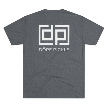 Dope Pickle Classic Logo Unisex Tri-Blend Crew Tee (White Font)