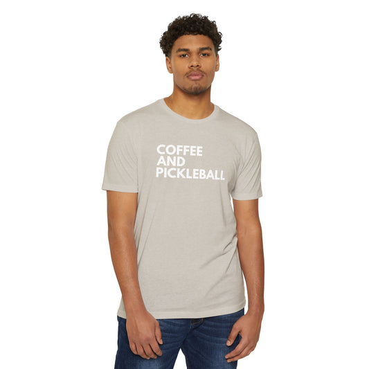 Coffee And Pickleball Unisex Jersey Short Sleeve Tee