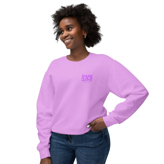 Dope Pickle Classic Logo (Monochromatic) Unisex Lightweight Crewneck Sweatshirt