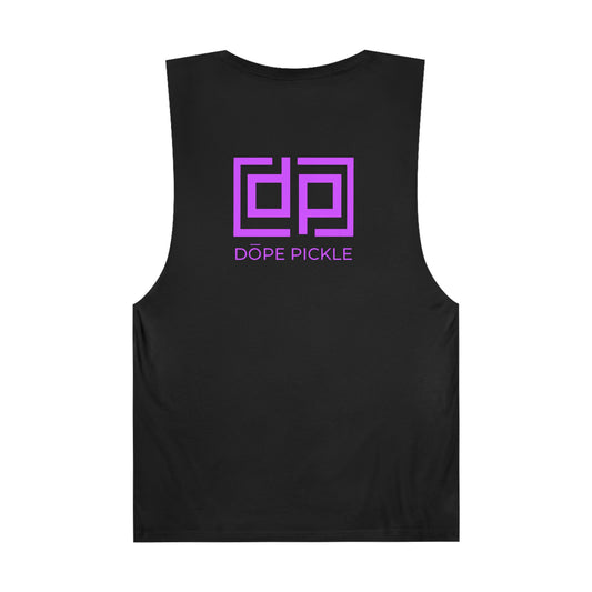 Dope Pickle Classic Logo (Purple) Unisex Barnard Tank