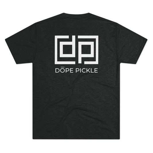 Dope Pickle Classic Logo Unisex Tri-Blend Crew Tee (White Font)