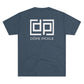 Dope Pickle Classic Logo Unisex Tri-Blend Crew Tee (White Font)