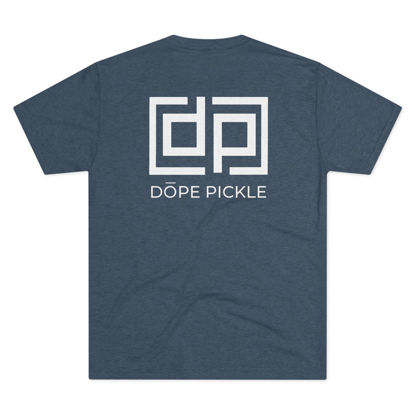 Dope Pickle Classic Logo Unisex Tri-Blend Crew Tee (White Font)