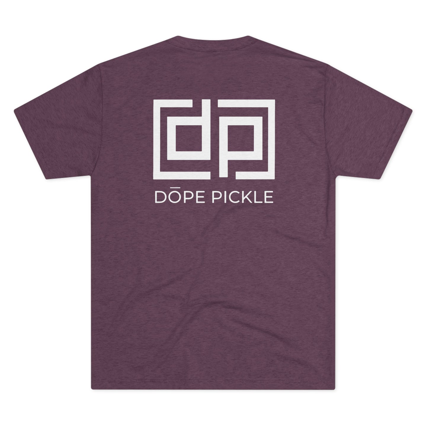 Dope Pickle Classic Logo Unisex Tri-Blend Crew Tee (White Font)