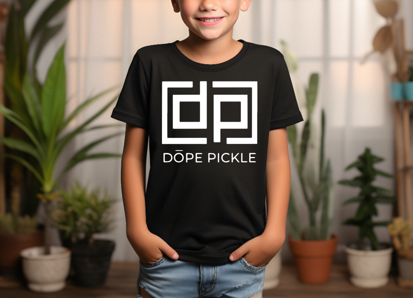 Dope Pickle YOUTH Short Sleeve Shirt - Large Logo